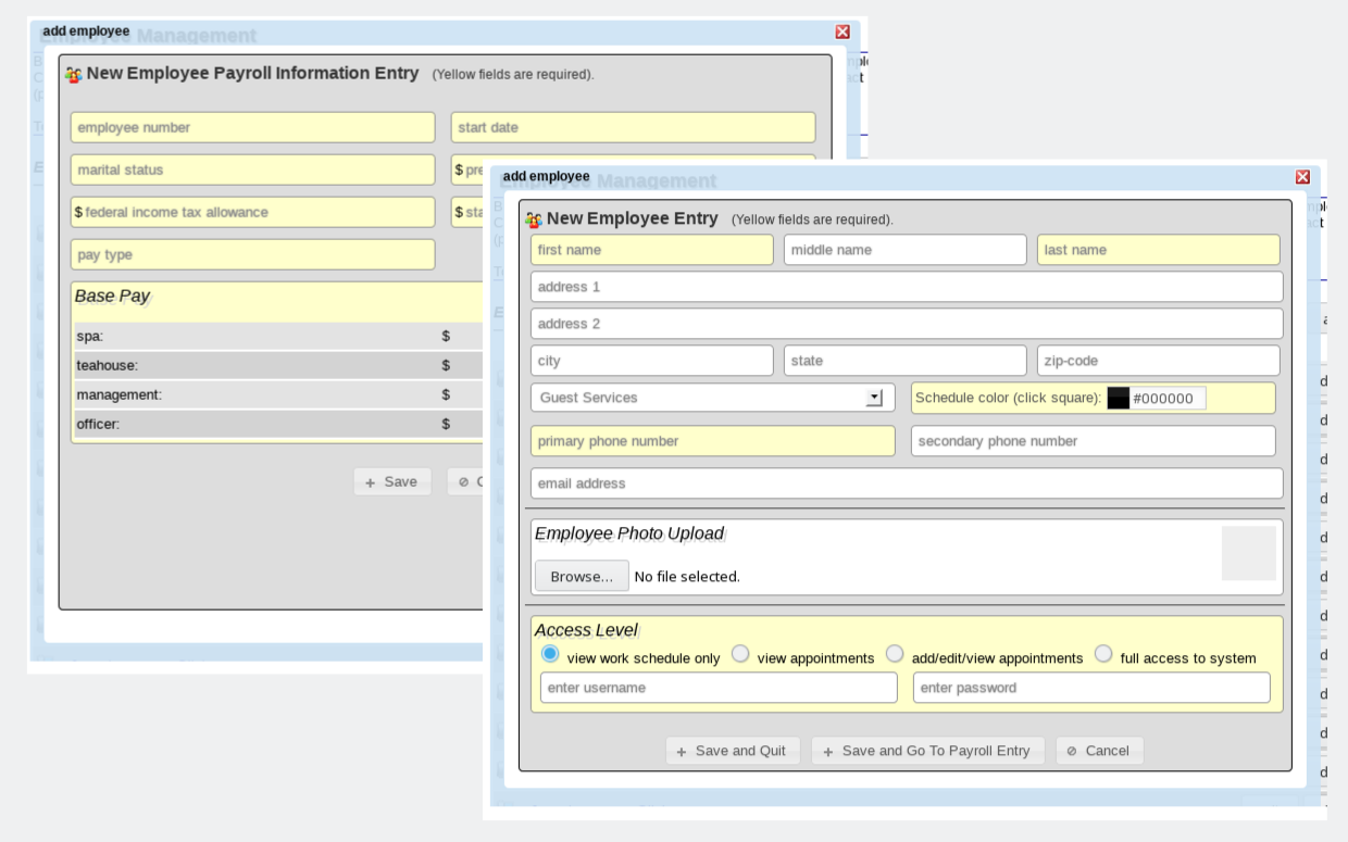 custom web appliation using javascript